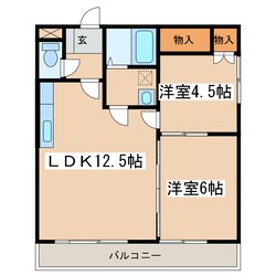 セントラルハイツ（川上町）の物件間取画像